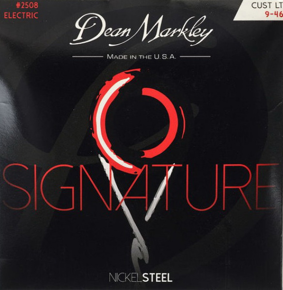 Струны для электрогитары Dean Markley 2508 Signature Nickel Steel 9-46