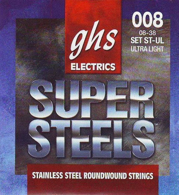 Струны для электрогитары GHS ST-UL 8-38