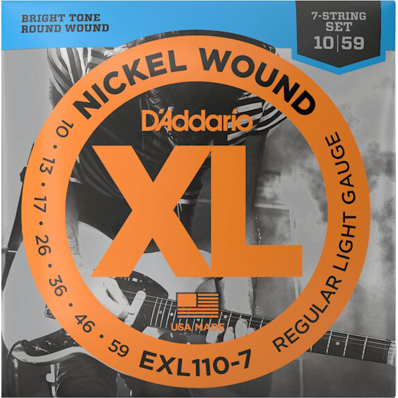 Струны для электрогитары D'Addario EXL110-7 10-59