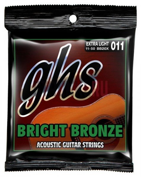 Струны для акустической гитары GHS BB20X 011-050