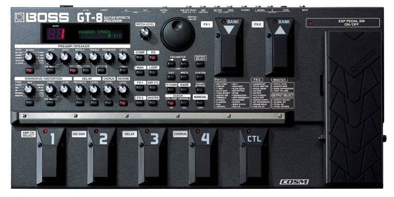 Процессор эффектов для электрогитары Boss GT8