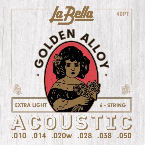 Струны для акустической гитары La Bella 40PT 010-050