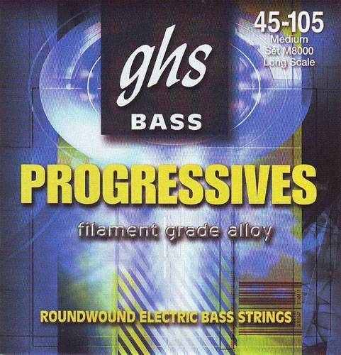 Струны для бас-гитары GHS M8000 45-105 4-String