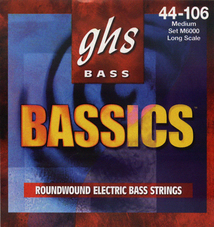 Струны для бас-гитары GHS M6000 44-106 4-String