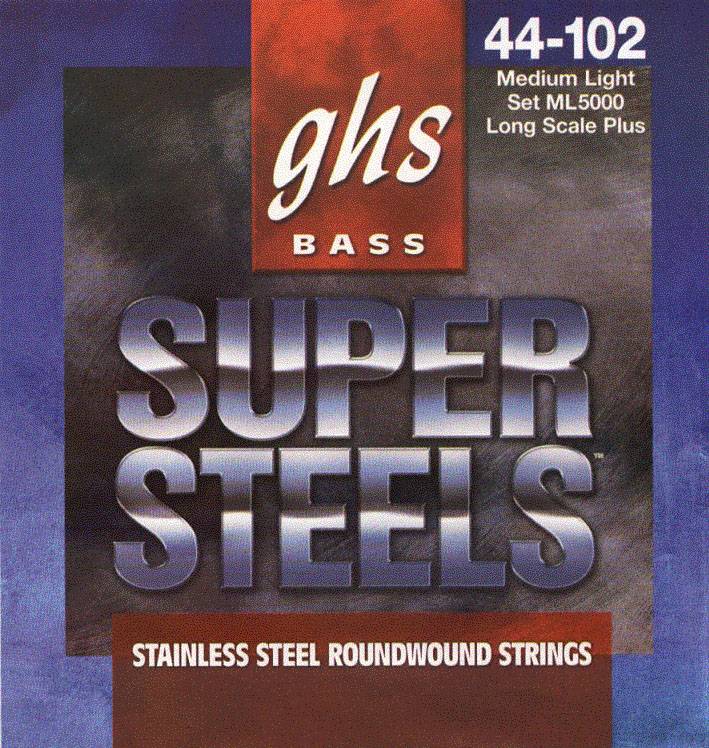 Струны для бас-гитары GHS ML5000 44-102 4-String