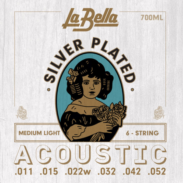 Струны для акустической гитары La Bella 700ML 011-052